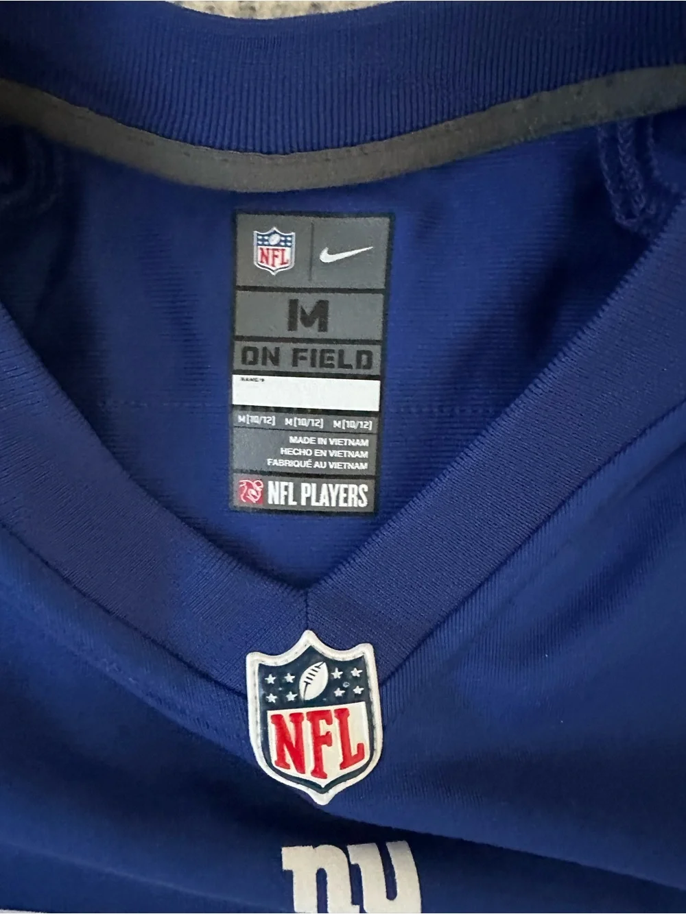 Nike NFL New York Giants Saquon Barkley #26 Youth Boys Medium Jersey Blue
